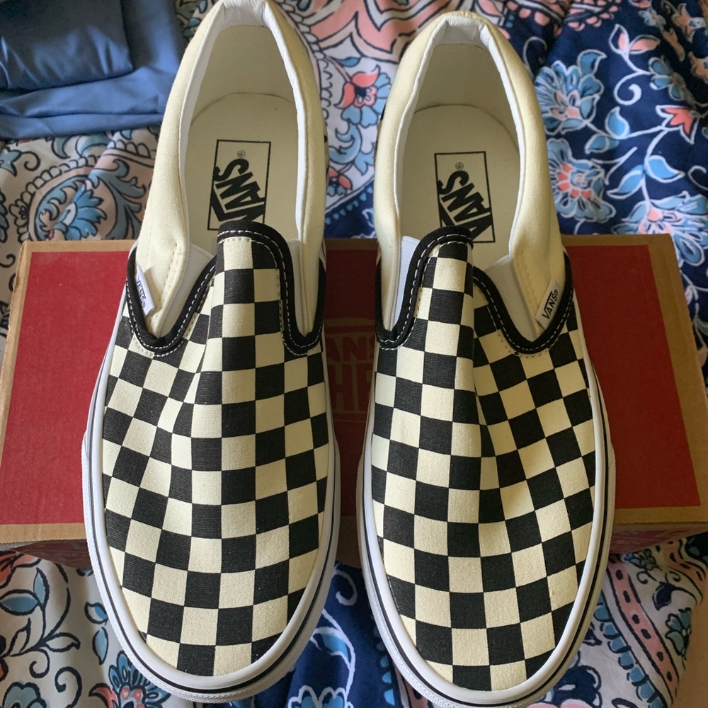 Vans Checkered Slip On Shoes